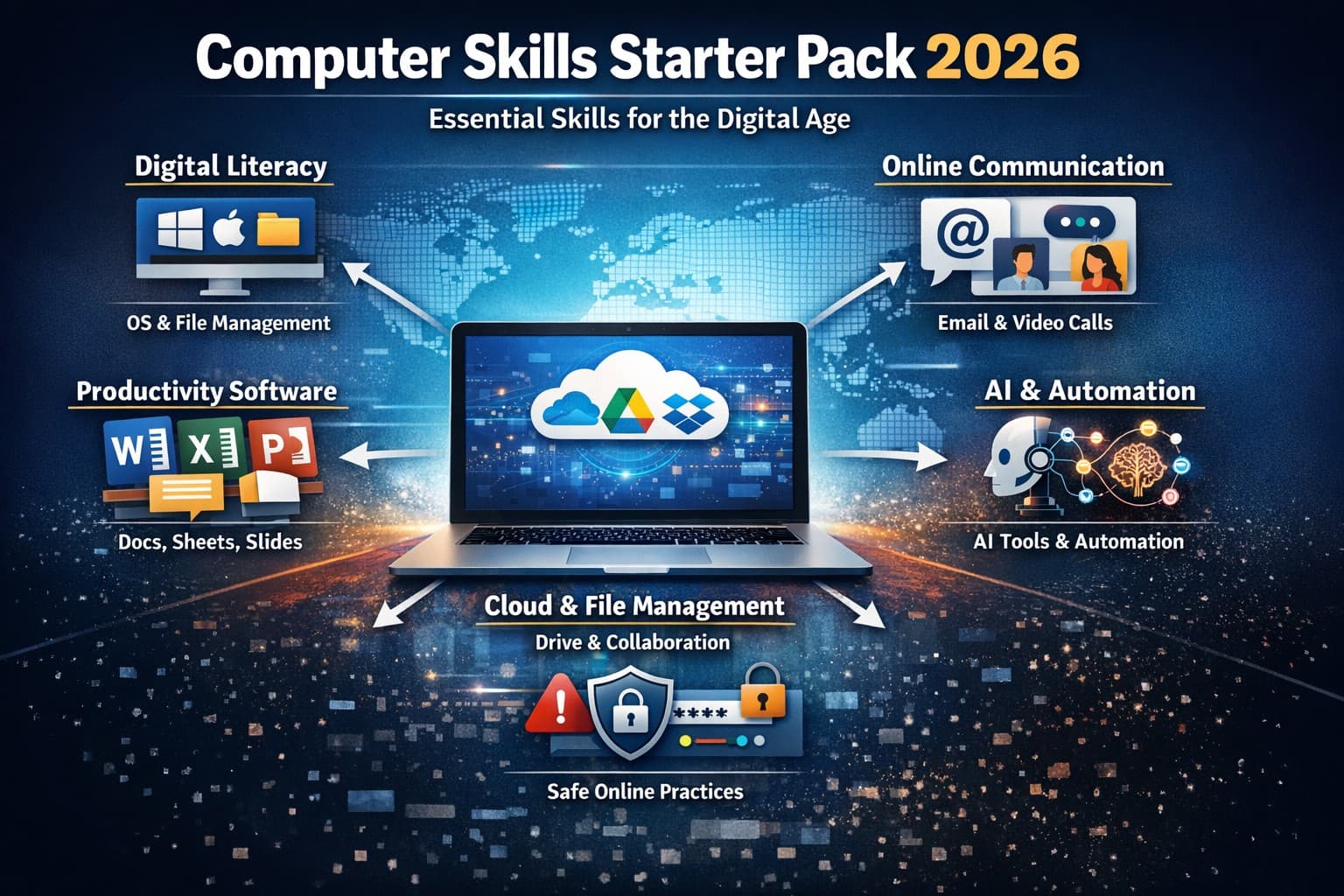 The 2026 Computer Skills Starter Pack: What They Are & Why They’re Non-Negotiable